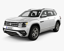 Volkswagen Atlas R Line with HQ interior 2021 3D model
