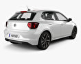 Volkswagen Polo Beats with HQ interior 2020 3d model back view