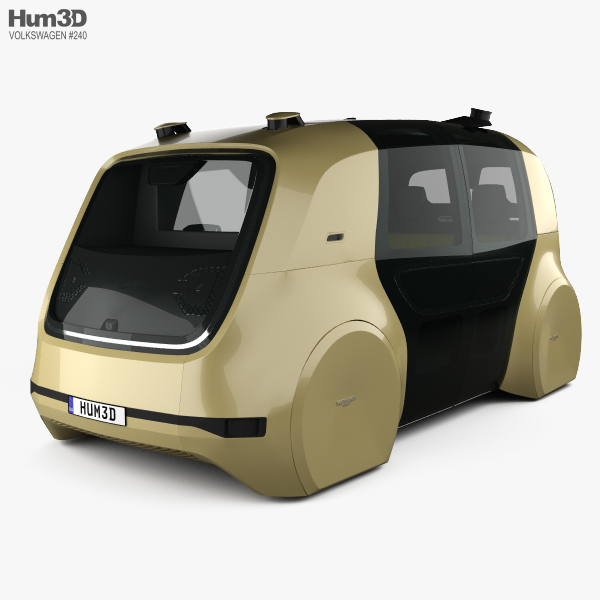 Volkswagen Sedric з детальним інтер'єром 2018 3D модель
