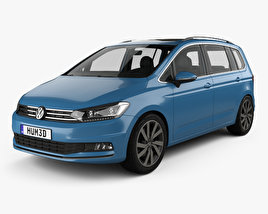 Volkswagen Touran with HQ interior 2018 3D model