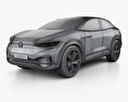 Volkswagen ID Crozz II 2017 3d model wire render