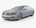 Volkswagen Phideon GTE 2020 3D-Modell clay render