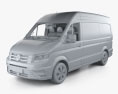 Volkswagen Crafter L1H2 with HQ interior 2019 3d model clay render
