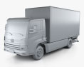 Volkswagen e-Delivery Box Truck 2020 3d model clay render