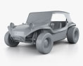 Volkswagen Buggy Meyers Manx 1965 Modello 3D clay render