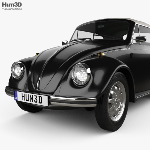 Volkswagen Beetle Cabriolet 1975 3DModell Fahrzeuge on