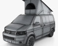 Volkswagen Transporter California 2014 3D 모델  wire render