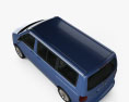 Volkswagen Transporter California 2014 Modello 3D vista dall'alto