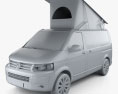 Volkswagen Transporter California 2014 Modèle 3d clay render