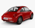 Volkswagen Beetle coupe 2011 3d model back view