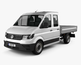 Volkswagen Crafter Double Cab Dropside 2020 3D model