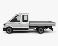 Volkswagen Crafter Double Cab Dropside 2020 3d model side view