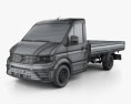 Volkswagen Crafter シングルキャブ Dropside 2017 3Dモデル wire render