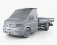 Volkswagen Crafter シングルキャブ Dropside 2017 3Dモデル clay render