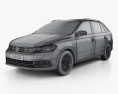 Volkswagen Gran Santana 2021 3d model wire render