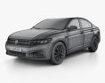 Volkswagen Bora 2021 3d model wire render
