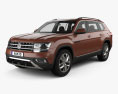 Volkswagen Teramont with HQ interior 2020 3d model