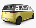 Volkswagen ID Buzz concept with HQ interior 2017 3d model back view