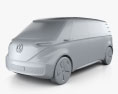 Volkswagen ID Buzz concept with HQ interior 2017 3d model clay render
