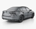 Volkswagen Lavida sedan with HQ interior 2017 3d model