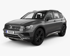Volkswagen Tiguan Off-road with HQ interior 2017 3D model