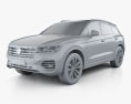 Volkswagen Touareg Elegance with HQ interior 2021 3d model clay render