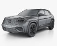 Volkswagen Atlas Cross Sport 2021 3d model wire render