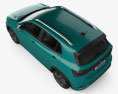 Volkswagen T-Cross R-Line 2022 3D-Modell Draufsicht