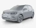 Volkswagen T-Cross 280 CN-spec 2022 3d model clay render