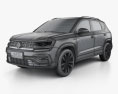 Volkswagen Tharu R-Line 2022 3D-Modell wire render