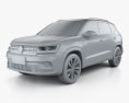 Volkswagen Tharu R-Line 2022 3D-Modell clay render