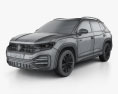 Volkswagen Tayron R-Line 2022 3D модель wire render