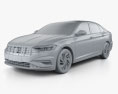 Volkswagen Jetta SEL Premium US-spec 2022 3d model clay render