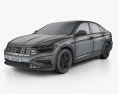 Volkswagen Jetta R-Line US-spec 2022 3d model wire render