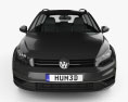 Volkswagen Golf variant Comfortline 2019 3d model front view
