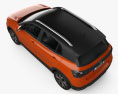 Volkswagen T-Cross Highline 2022 3d model top view