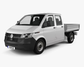 Volkswagen Transporter Double Cab Pickup 2022 3D model