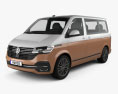 Volkswagen Transporter Multivan Bulli 2022 3d model