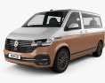 Volkswagen Transporter Multivan Bulli 2022 3D-Modell