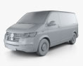 Volkswagen Transporter Panel Van Startline 2022 3d model clay render