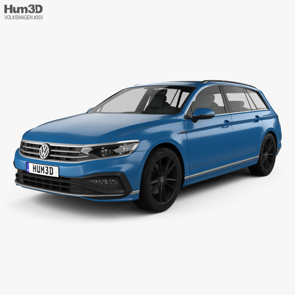 Volkswagen Passat variant R-line 2022 3D model