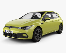 Volkswagen Golf Style 5-door hatchback 2022 3D model