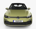 Volkswagen Golf R-Line 5도어 해치백 2022 3D 모델  front view