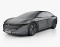 Volkswagen ID.Vizzion 2021 3D модель wire render