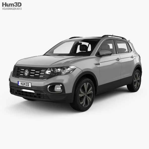 Volkswagen T-Cross Highline with HQ interior 2022 3D model