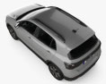 Volkswagen T-Cross Highline HQインテリアと 2019 3Dモデル top view
