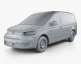 Volkswagen Caddy Maxi Panel Van 2022 3d model clay render