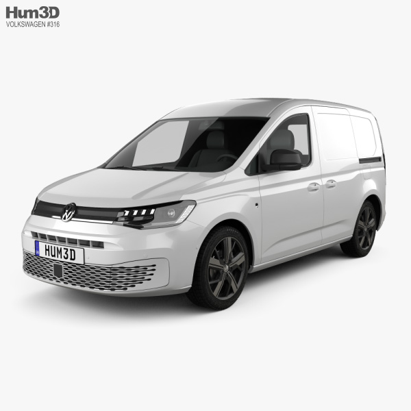 Volkswagen Caddy Panel Van 2022 3D 모델 