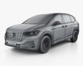 Volkswagen Viloran 2019 3D 모델  wire render