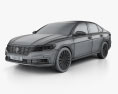 Volkswagen Lavida 2022 3D-Modell wire render